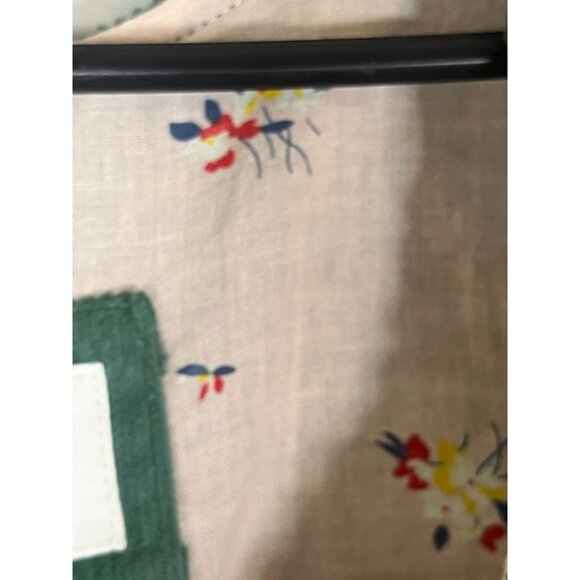 Boden Corduroy Romper Green 11Y Floral Boho Hippie Indie Classic Chic Shortalls - Picture 7 of 12